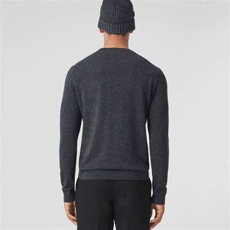 mena burberry charcoal melange sweater|Men’s Designer Hoodies & Sweatshirts .